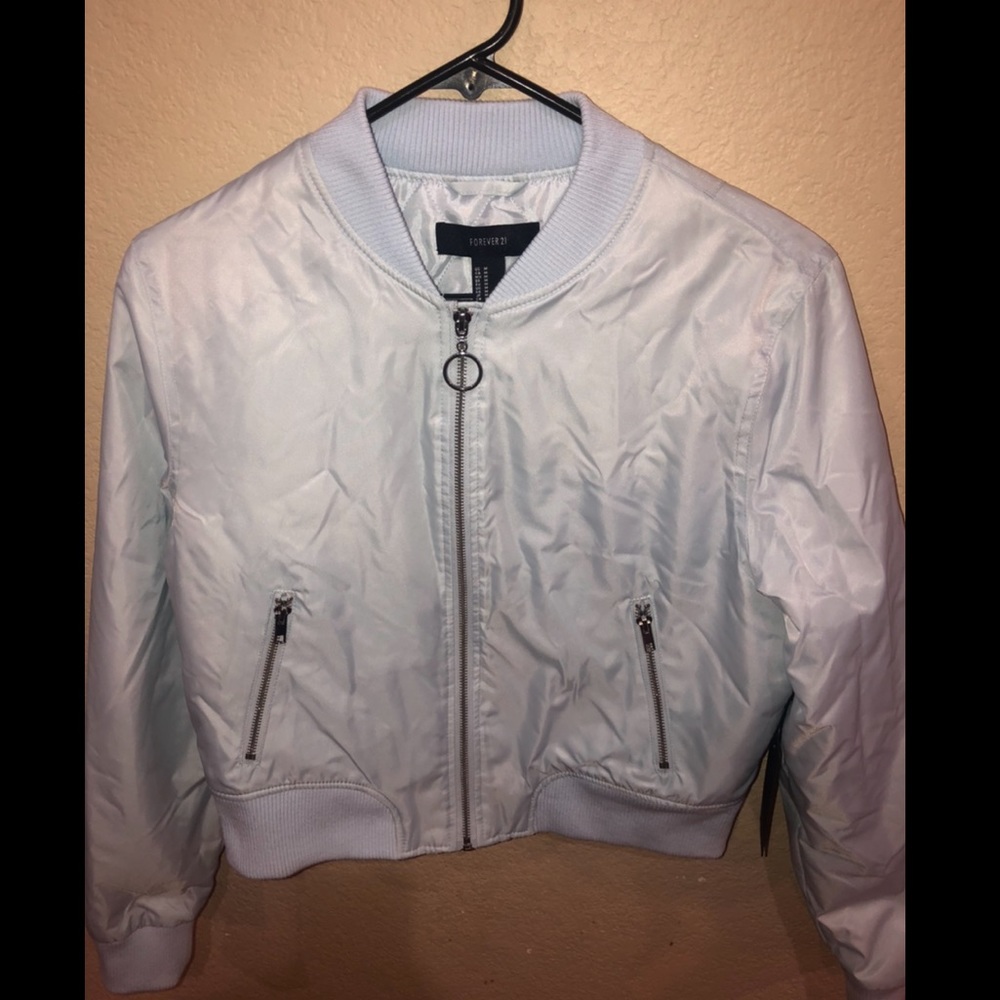 Baby Blue Bomber Jacket